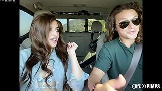 Stepsister Aubree Valentine Tempts Stepbro In The Back Of His Truck With Her Trimmed Pussy