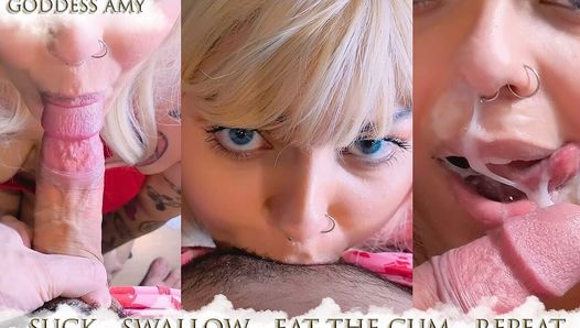 3 Steps of a Divine Blowjob – Sticky and Heavy Cum – Asmr