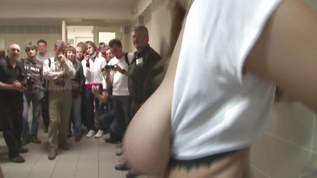 Wonderful busty babe gets fucked outdoor