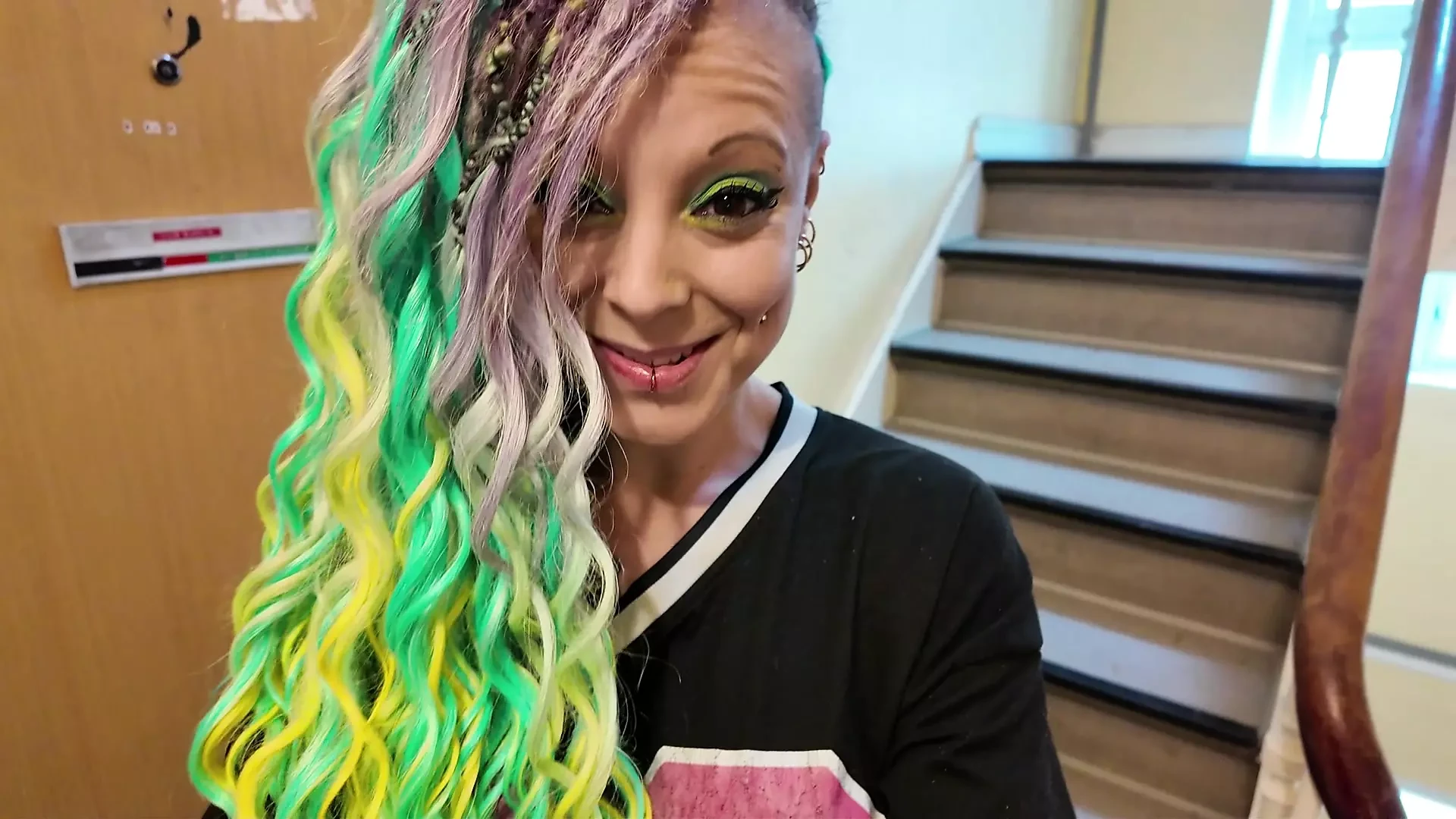 Public play in a hallway