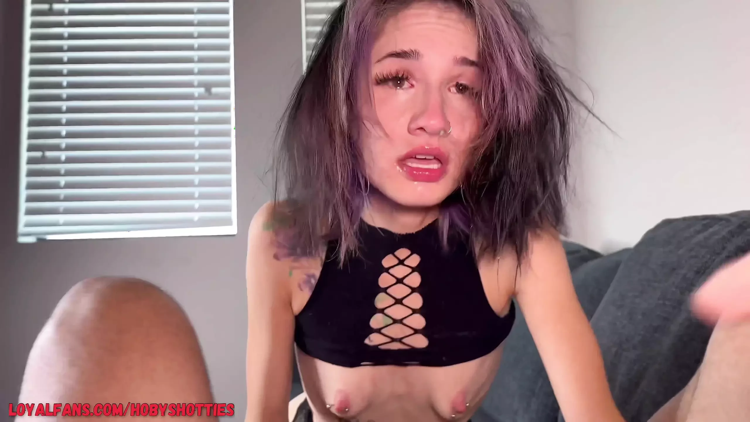 95 Pound First Time Amateur Ally Rough Face Fucking & Pussy Pounded