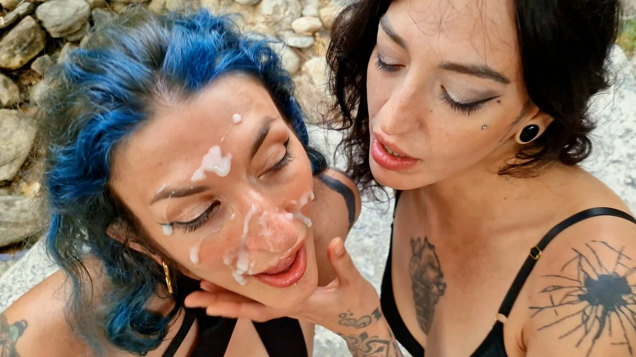 They claimed to be lesbians but they needed a cock to reach squirting orgasms! They earned an epic facial! SEX-DATER